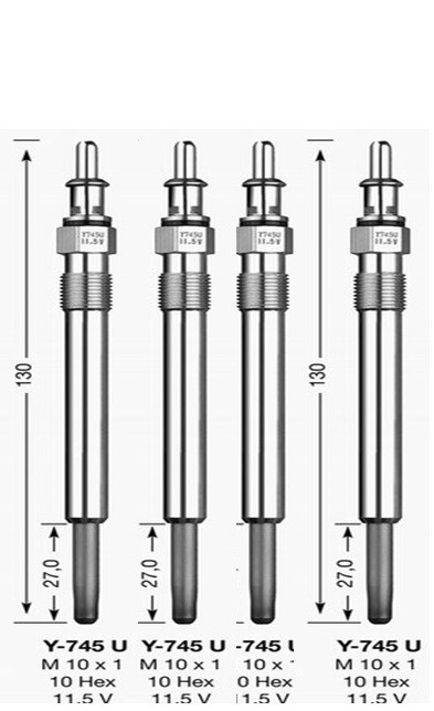 4x GLÜHKERZE Y-745U D-Power 11 NGK 6346