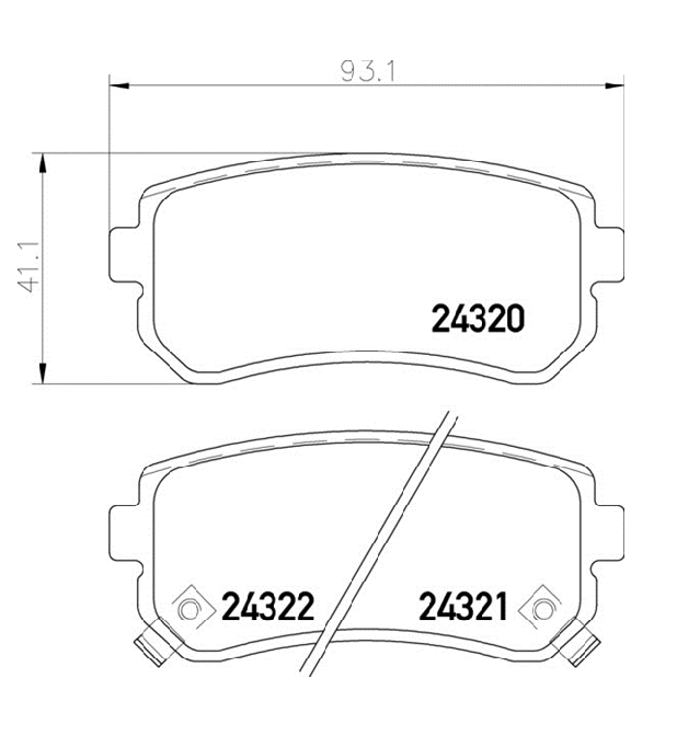 Bremsbeläge Bremsbelagsatz Bremssteine Bremsklötze hinten TEXTAR 2432001