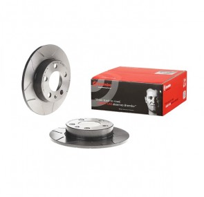 2x Bremsscheibensatz Hinterachse BREMBO 08.7165.75